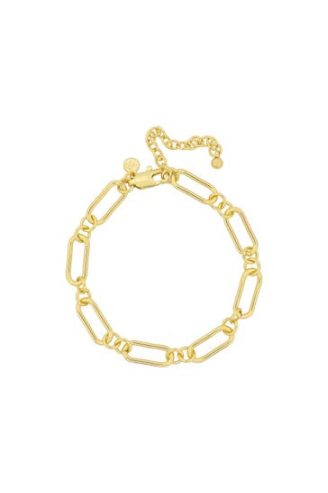 FASHIONBOX Armband Messing  vergoldet gelb