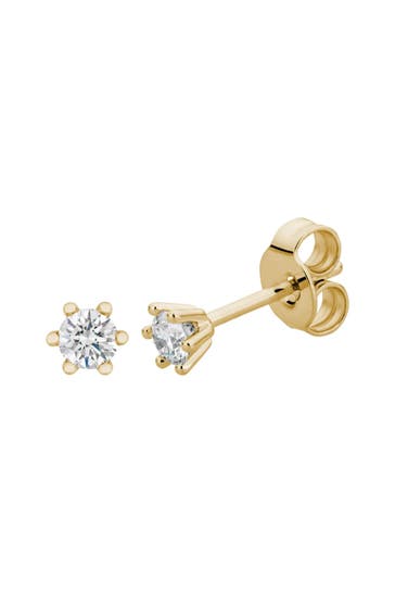 LYOMI Ohrringe 585/- Gelbgold  2 synth. Diam. 0,20 ct. gelb