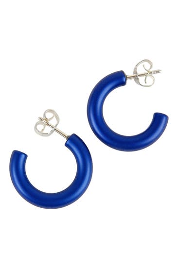 DEMARIE Ohrringe eloxiertes Aluminium blau blau