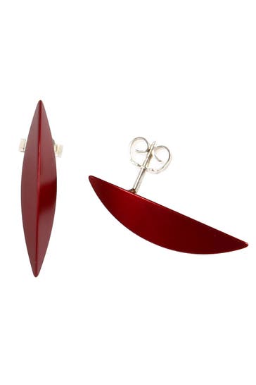 DEMARIE Ohrringe eloxiertes Aluminium rot