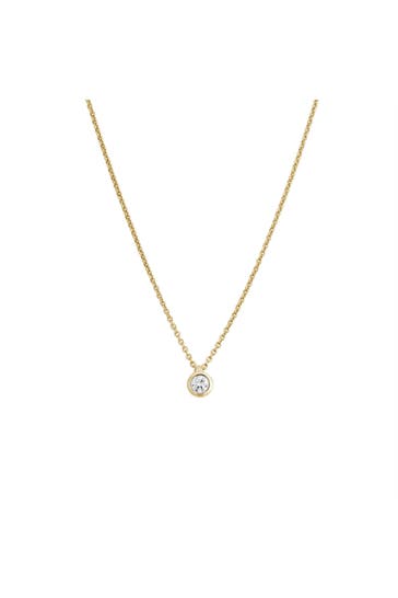 LYOMI Kette 585/- Gelbgold  1 synth. Diam. 0,10 ct. gelb