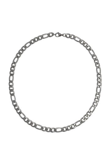 STEUER Kette Edelstahl Figaro glanz silber