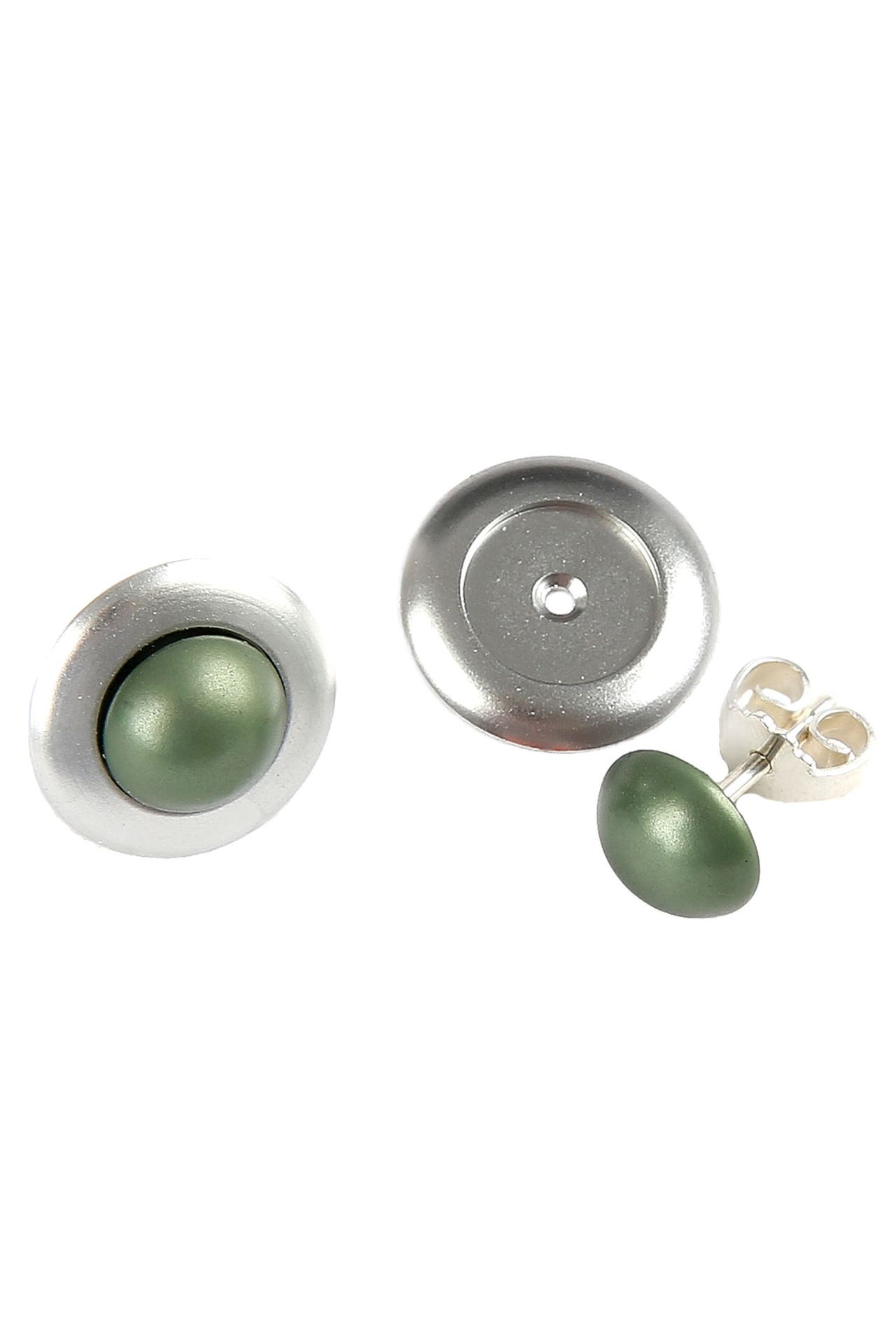 DEMARIE Ohrringe eloxiertes Aluminium hellgrün, Bild 1