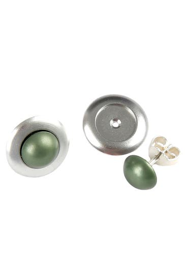 DEMARIE Ohrringe eloxiertes Aluminium hellgrün