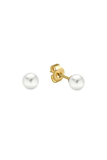 FASCINATION BY ELLEN K. Ohrringe 375 Gold Perlen 5-5,5mm gelb