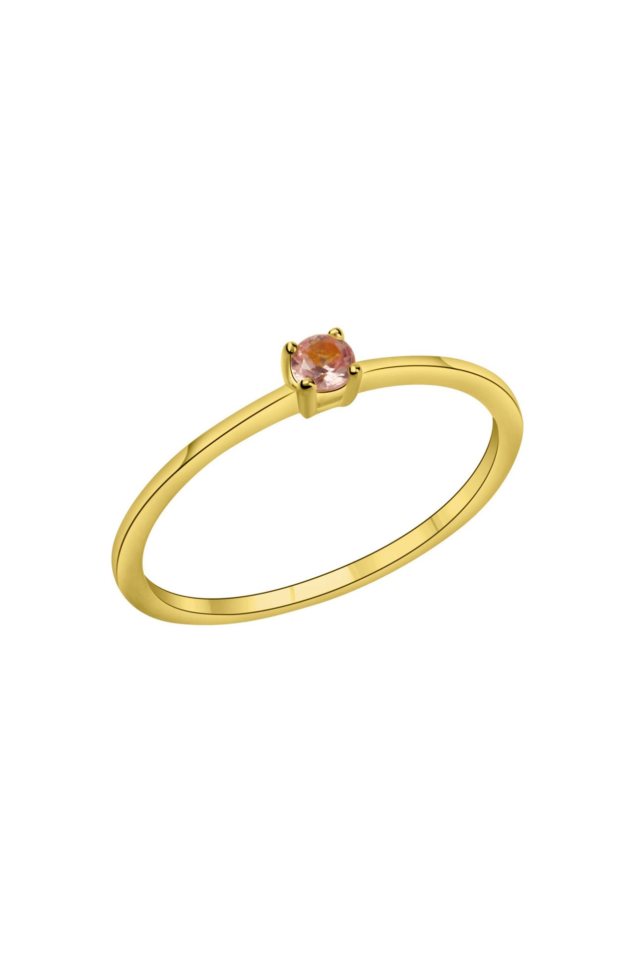 FASCINATION BY ELLEN K. Ring Gold 375 mit echtem pinken Saphir 3mm, Bild 1