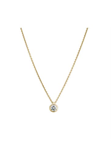 LYOMI Kette 585/- Gelbgold  1 synth. Diam. 0,25 ct. gelb