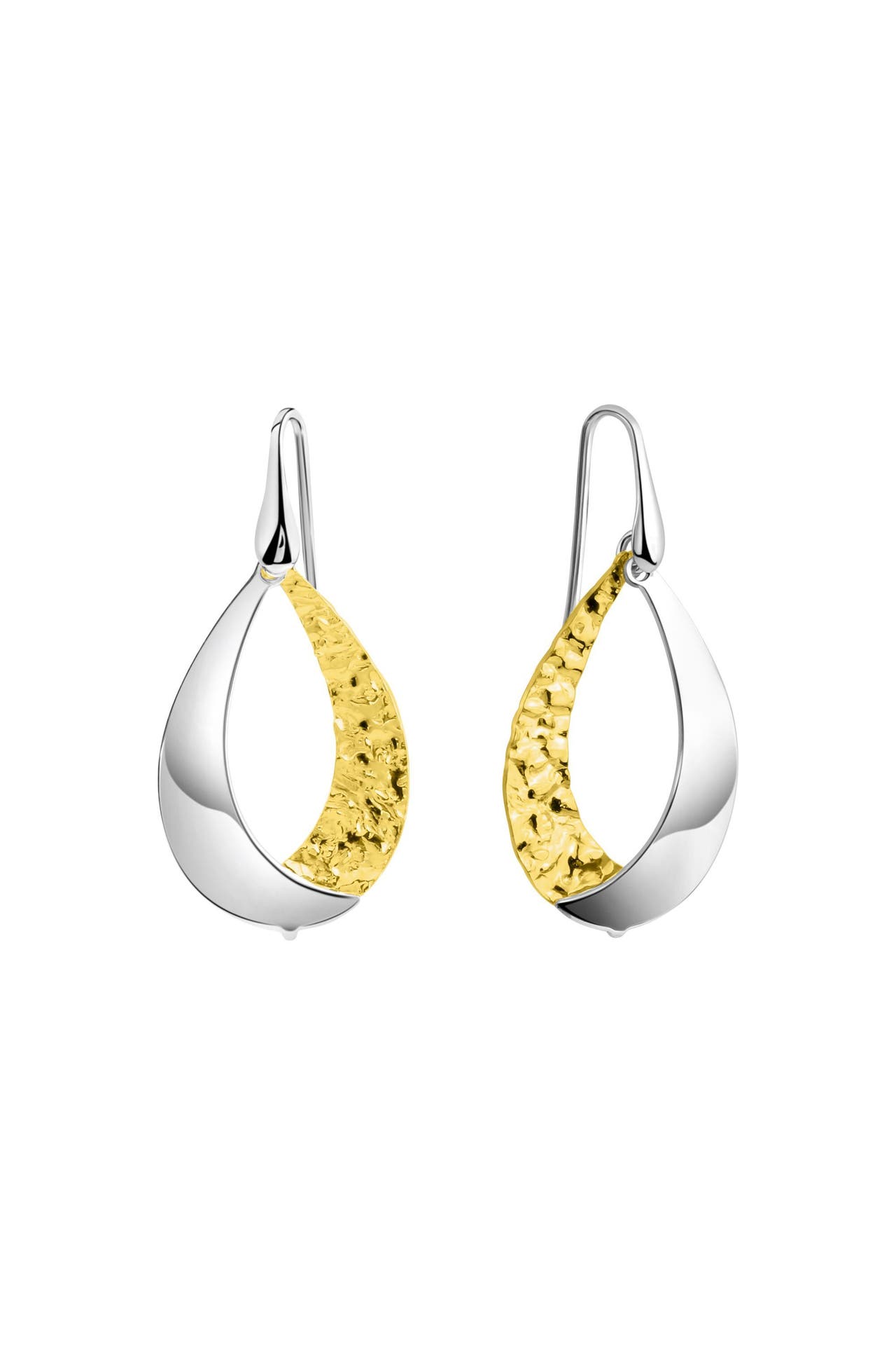 ZEEME Ohrringe 925/- Sterling Silber bicolor mehrfarbig, Bild 1