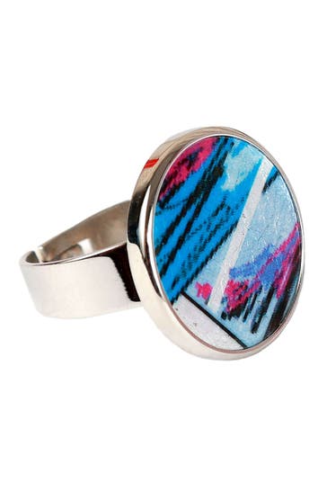 DEMARIE Ring Edelstahl mit Silber-/Goldeinlage