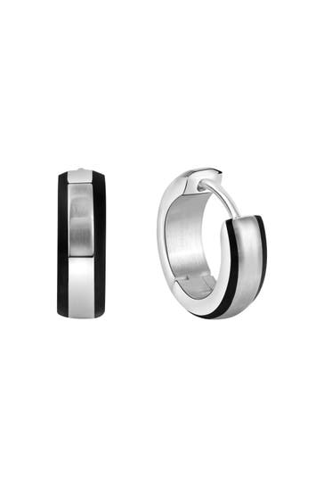 ZEEME Ohrringe Edelstahl glanz/matt Ø 13 mm mehrfarbig