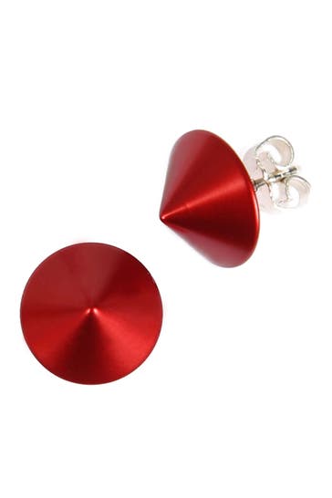 DEMARIE Ohrringe Metall eloxiertes Aluminium Matt/Glanz rot rot