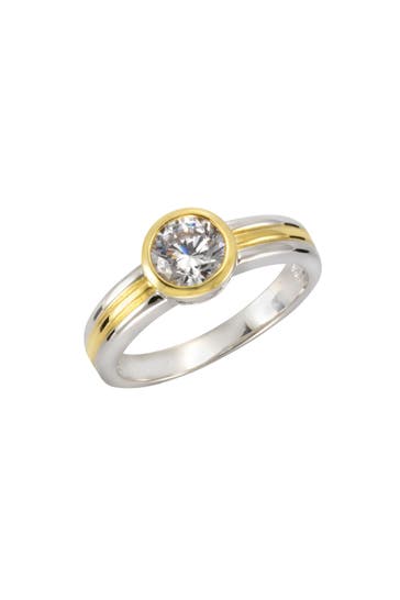 CELESTA Ring 925 Sterling Silber zweifarbig Zirkonia mehrfarbig