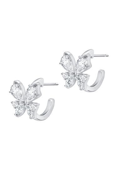 LEIS Ohrringe 925 Sterling Silber rhodiniert Glänzend  Zirkonia weiß silber