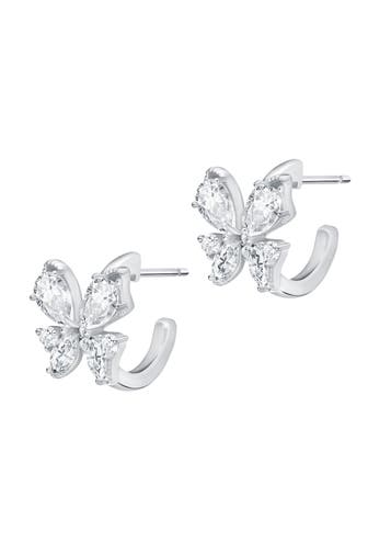 LEIS Ohrringe 925 Sterling Silber rhodiniert Glänzend Zirkonia weiß silber