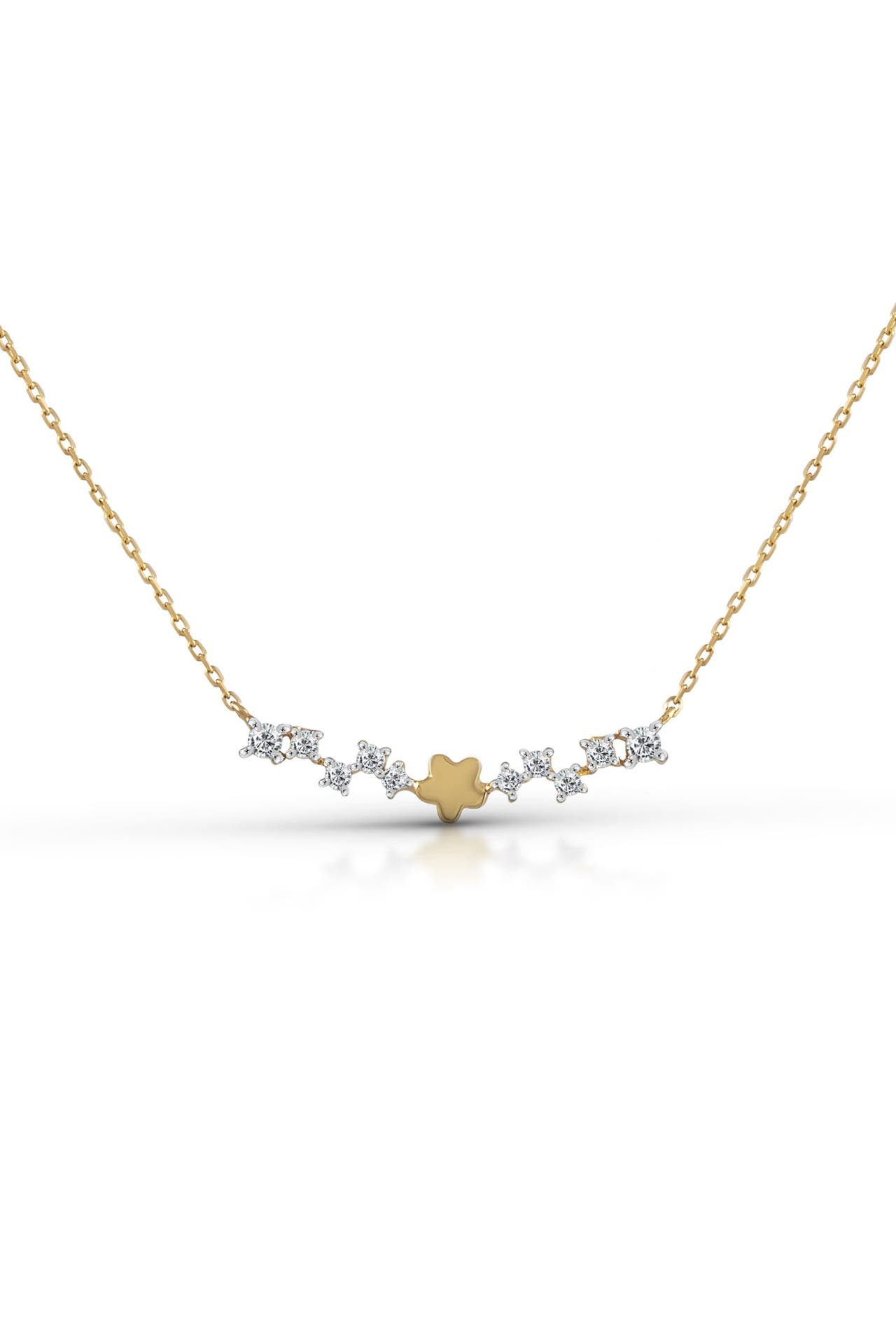 FASCINATION BY ELLEN K. Kette 375/- Gelbgold bicolor Zirkonia mehrfarbig, Bild 1