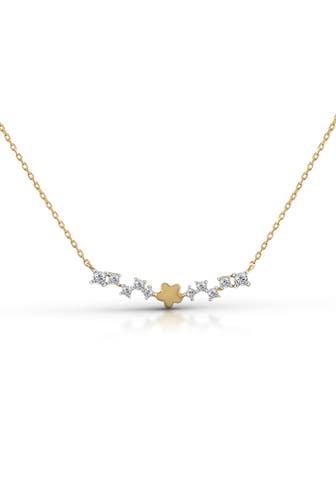 FASCINATION BY ELLEN K. Kette 375/- Gelbgold bicolor Zirkonia mehrfarbig