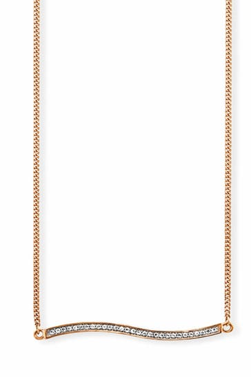 CAI Kette 925 Sterling Silber rot vergoldet Topas weiß rot