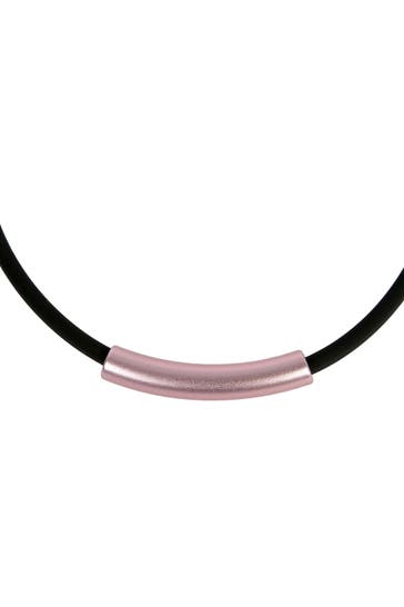 DEMARIE Kette eloxierte Aluminium Collierkette rosa