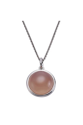 JAMELLI Kette 925 Silber Rosenquarz silber