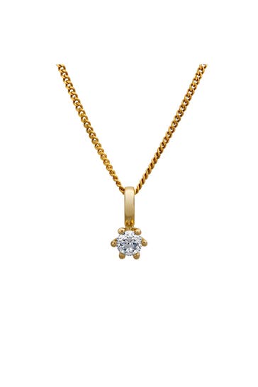 OROLINO Kette 585/- Gelbgold Brillant SI Vollschliff  Rund gelb