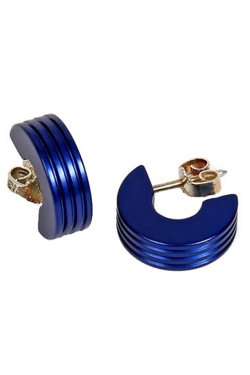 DEMARIE Ohrringe eloxiertes Aluminium blau blau