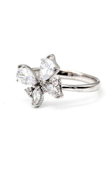 LEIS Ring 925 Sterling Silber rhodiniert Glänzend  Zirkonia weiß