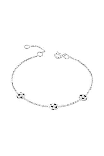 ZEEME Armband 925/- Sterling Silber rhodiniert Fußball