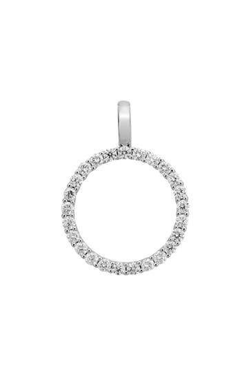 LYOMI Anhänger 585/- Weißgold Kreis  25 synth. Diam. 0,94ct.