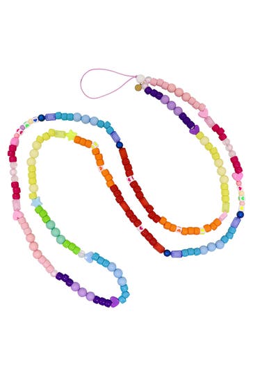 FASHIONBOX Kette Handykette multicolor mit Plastikelementen mehrfarbig