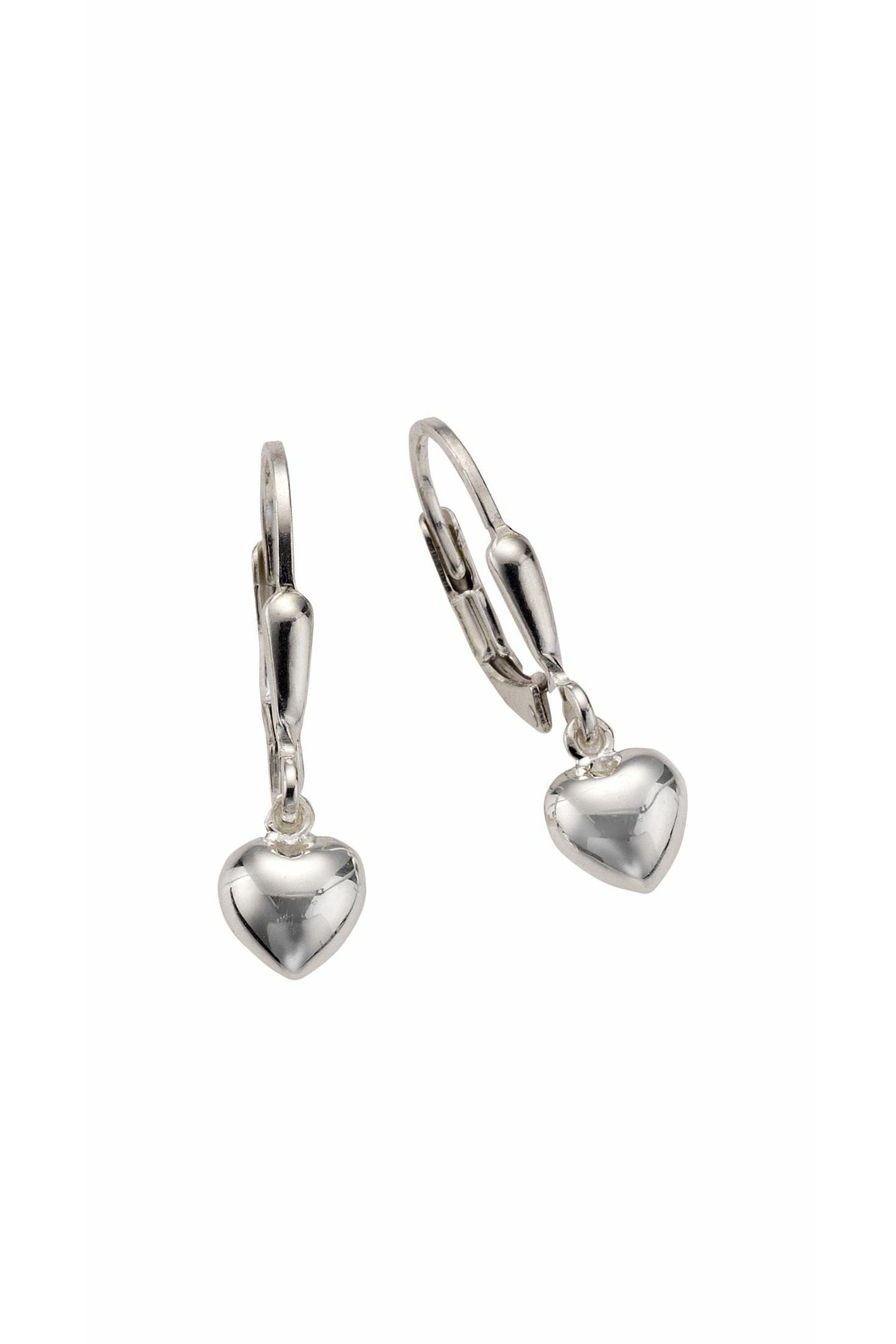 ZEEME Ohrringe 925 Sterling Silber Herz, Bild 1