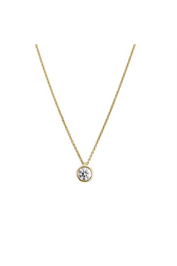 LYOMI Kette 585/- Gelbgold  1 synth. Diam. 0,50 ct. gelb