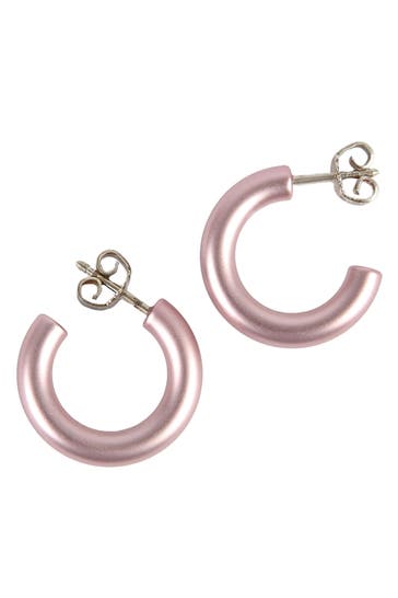 DEMARIE Ohrringe eloxiertes Aluminium rosafarben rosa