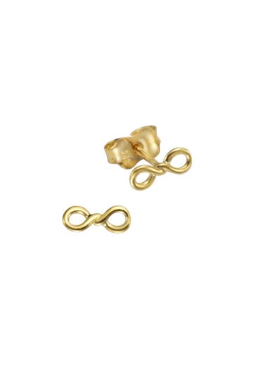 CELESTA Ohrringe 375 Gelbgold Infinity Zeichen gelb