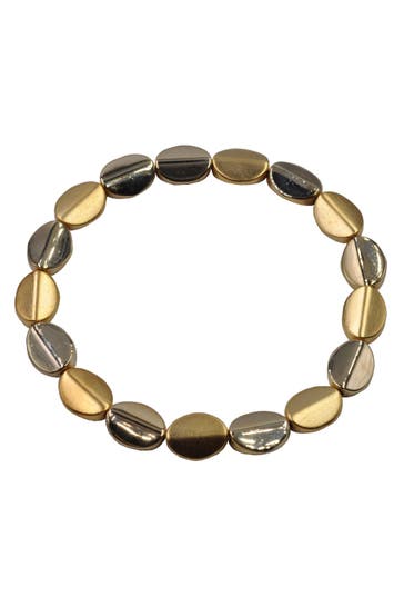 STEUER Armband Metall goldfarben matt glanz gelb