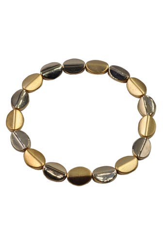 STEUER Armband Metall goldfarben matt glanz gelb