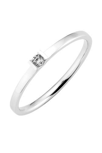 OROLINO Ring 585 Gold mit Brillant 0,04ct. silber