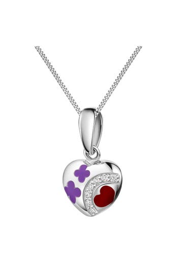 ZEEME Anhänger mit Kette 925/- Sterling Silber Herz