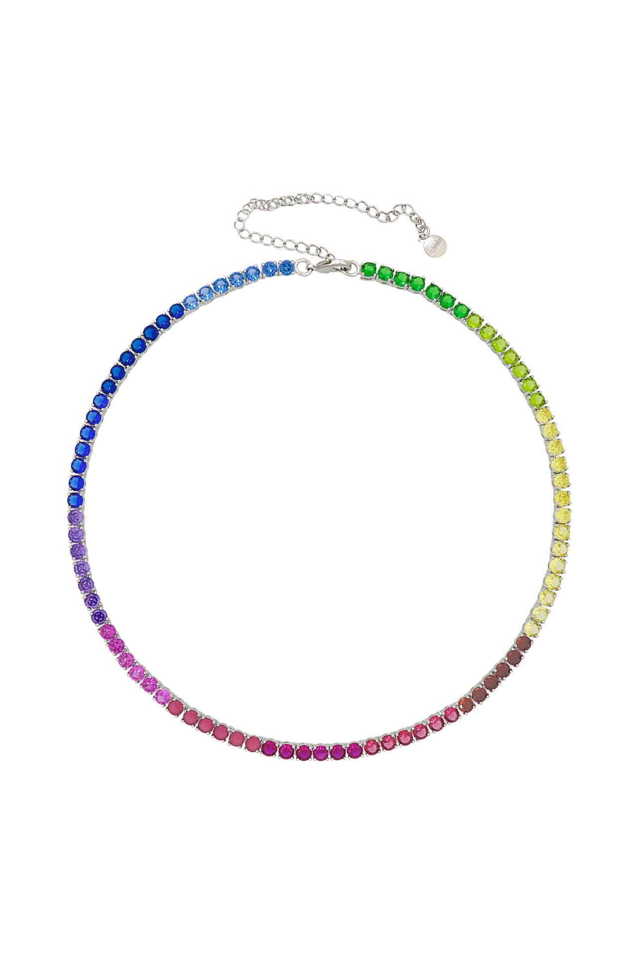 FASHIONBOX Kette rhodiniert mit Zirkonia multicolor mehrfarbig, Bild 1