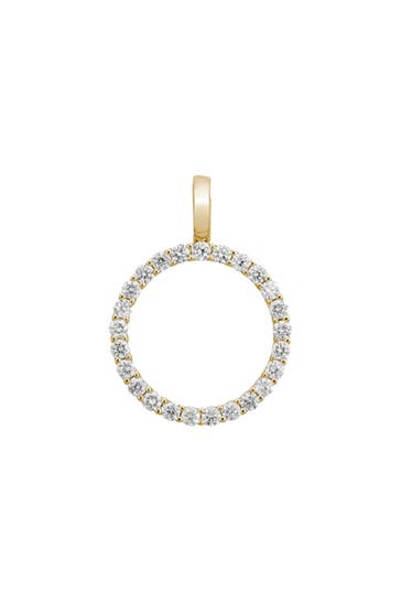 LYOMI Anhänger 585/- Gelbgold Kreis 25 synth. Diam.  0,68ct.