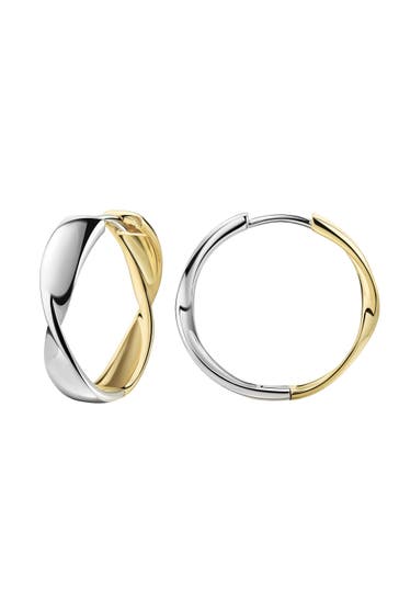 ZEEME Ohrringe 925/- Sterling Silber rhodiniert und vergoldet mehrfarbig