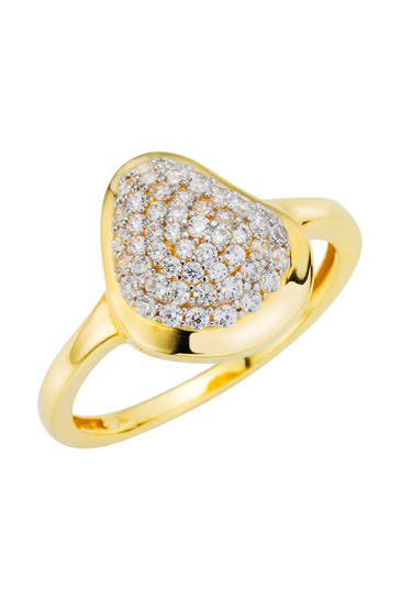 FASCINATION BY ELLEN K. Ring Gold 333 zweifarbig mit 53x Zirkonia-Steinen weiß gelb