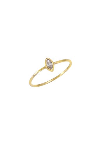 FASCINATION BY ELLEN K. Ring Gold 375 Zirkonia weiß gelb