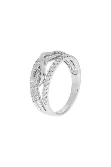 ZEEME Ring Silber 925 rhodiniert mit Unendlichkeitssymbol silber