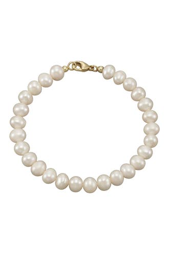 FASCINATION BY ELLEN K. Armband 375/- Gelbgold Süßwasserperlen 7-7,5mm gelb