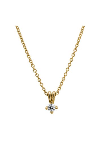 LYOMI Kette 585/- Gelbgold  1 synth. Diam. 0,25 ct. gelb