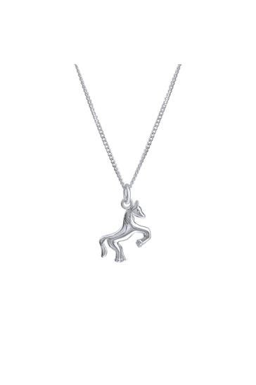 ZEEME Halskette Silber 925 Motiv Pferd 36/38cm