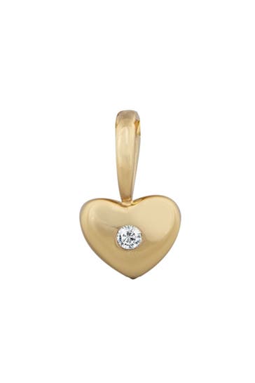 OROLINO Anhänger 585 Gold Herz-Motiv mit Brillant 0,01ct.