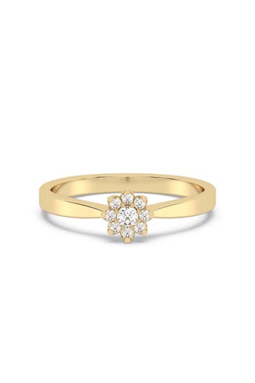 DIAM ADDICT Ring 585 Gelbgold mit im Labor gezüchteten Diamanten