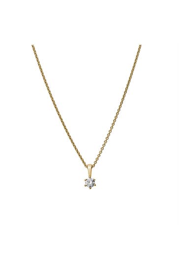 LYOMI Kette 585/- Gelbgold  1 synth. Diam. 0,20 ct. gelb