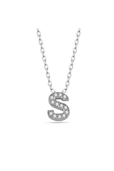 DKENIZ Kette Buchstabe S 925/- Sterling Silber silber